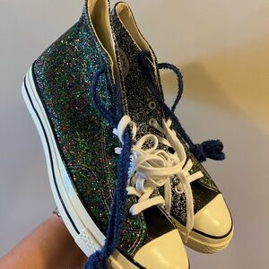 Converse Multicolor Glitter High-Top Sneakers